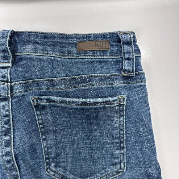 Kut from the Koth Mid Rise Straight Leg Women's Size 4 27" Inseam Medium Wash - Picture 4 of 10